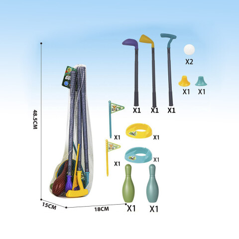 Set de Golf Completo con Palos de 48 cm U