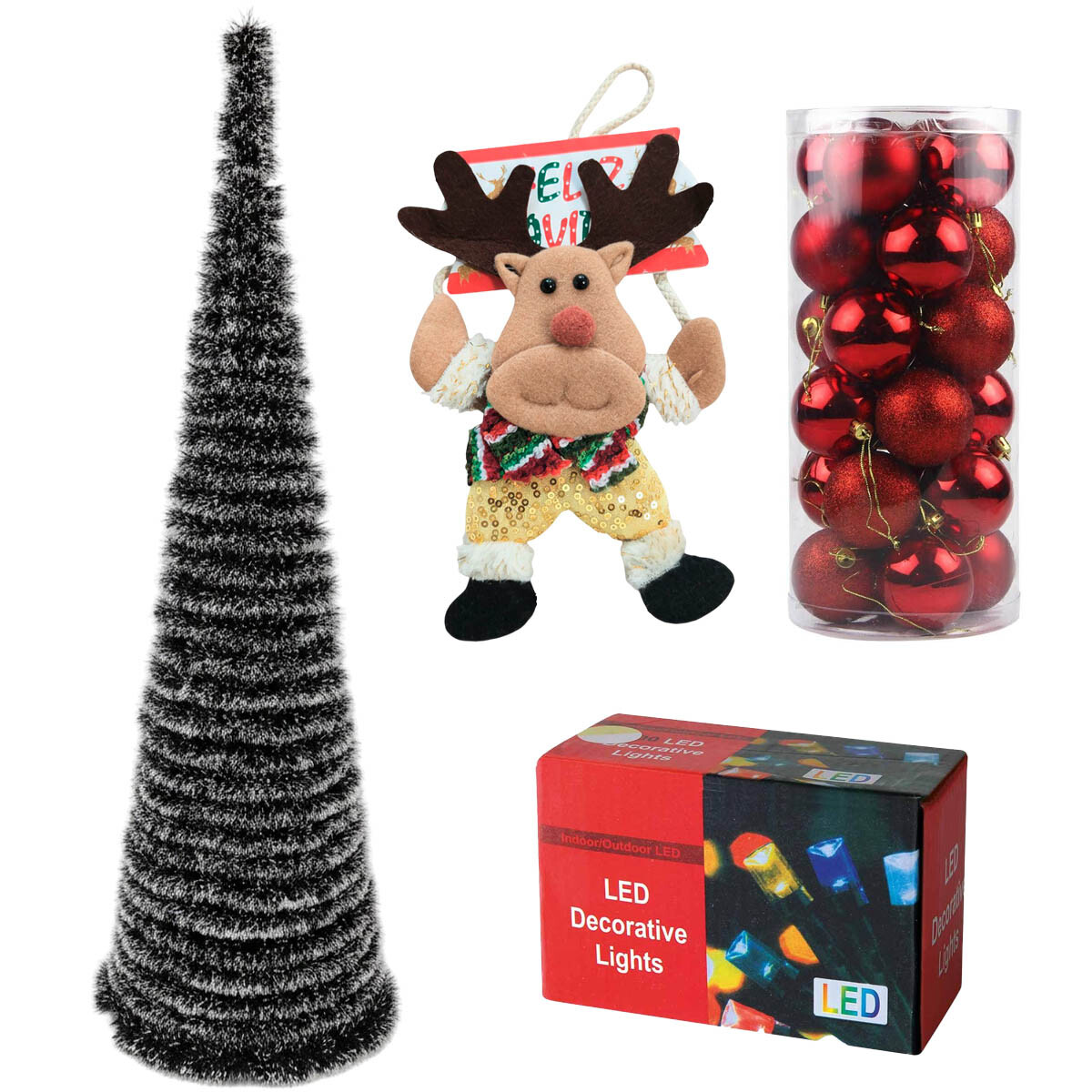 Árbol De Navidad Espiral Plegable Completo 1.8m 