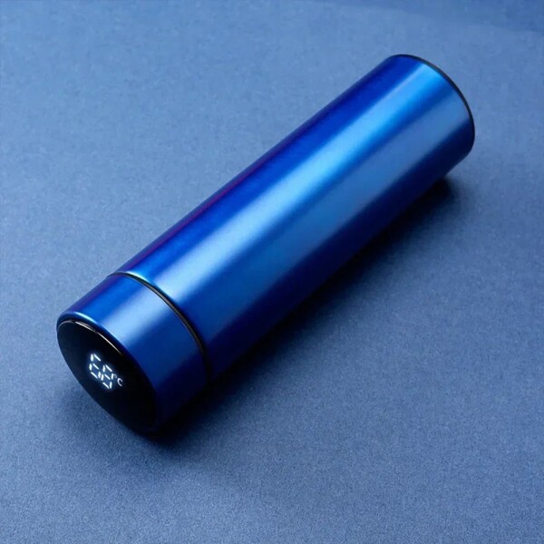 Botella Térmica Acero Inox Termo Táctil Sensor Temperatura Color Variante Azul