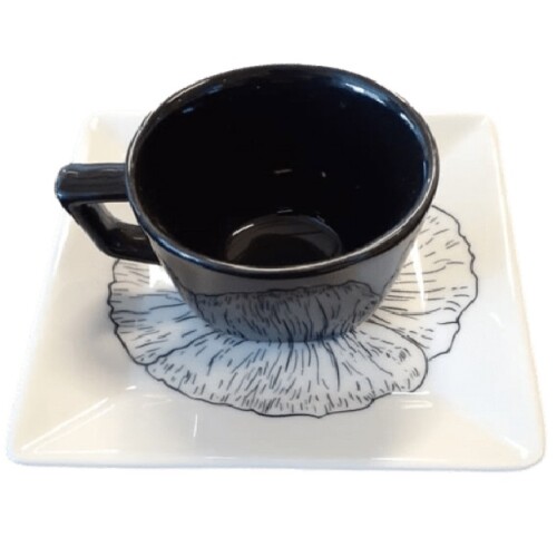 Taza con platito 75ml. Taza con platito 75ml.