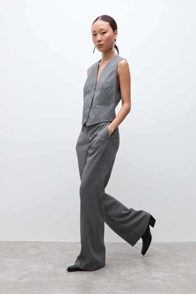 Pantalón sastrero fantasía gris
