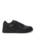 Championes de Mujer Puma Court Classic Negro - Rosa