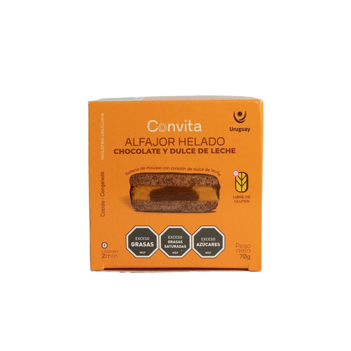 Alfajor helado dulce de leche Convita 