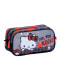 Cartuchera Hello Kitty Rock Negro - Gris - Rojo