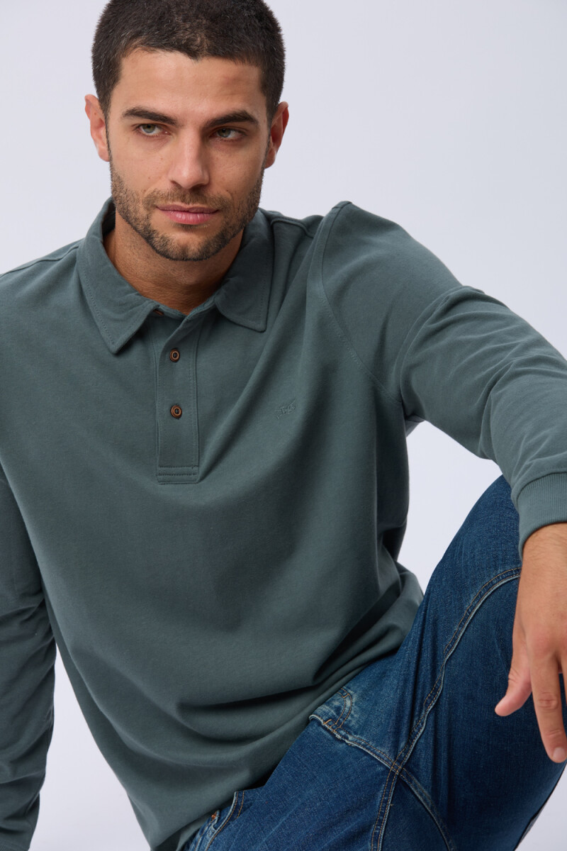 REMERA POLO JERSEY - Verde 