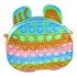 Cartera Pop It Multicolor Niños Infantil Regalo Burbujas Color Variante MULTICOLORROSA