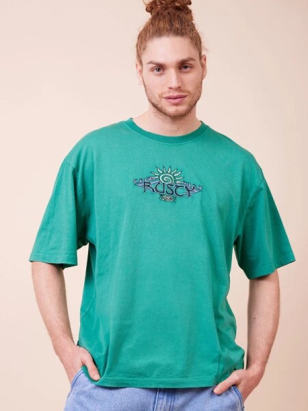 T-SHIRT RUSTY PARME VERDE