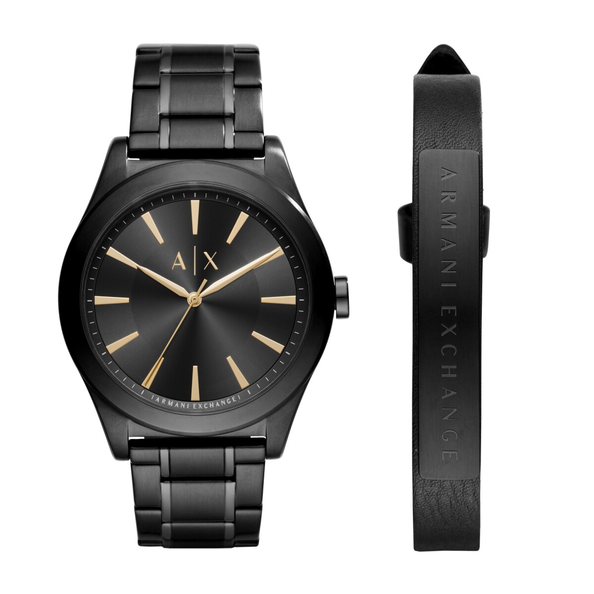 Reloj Armani Exchange Gift Set Acero Negro AX7102 