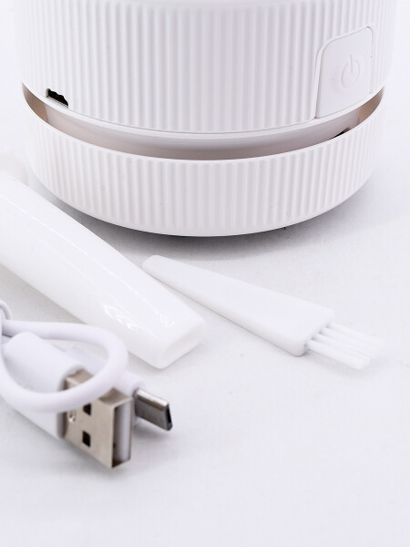 MINIASPIRADORA USB PARA ESCRITORIO BLANCO