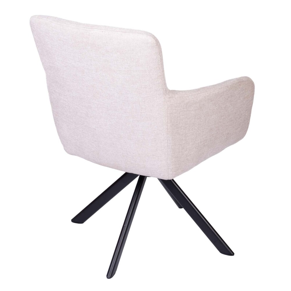 BUTACA DE COMEDOR HIERRO-Y-TELA NATURAL-BEIGE SISSI