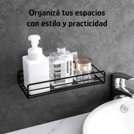 Estante Organizador Soporte Autoadhesivo Sin Tornillos Blanco
