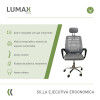 Silla Ejecutiva ergonómico Lumax Mesh Barcelona Gris