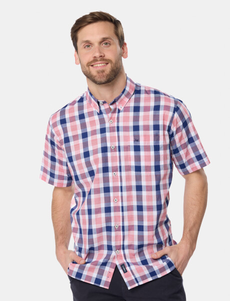 CAMISA A CUADROS Azul
