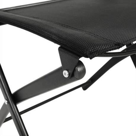 Silla De Patio De Textilina Negro Plegable 4651 Silla De Patio De Textilina Negro Plegable 4651