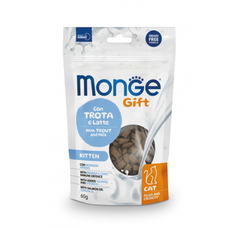 Monge Gift Cat Filled&Crunchy Kitten 60 grs Monge Gift Cat Filled&Crunchy Kitten 60 grs