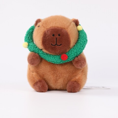 PELUCHE NAVIDEÑO DE 24 CM (CAPIBARA CON CORONA VERDE) PELUCHE NAVIDEÑO DE 24 CM (CAPIBARA CON CORONA VERDE)