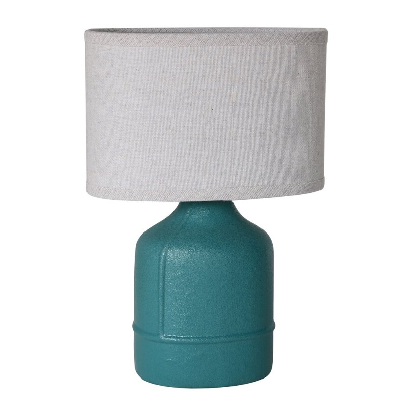 LAMPARA DE MESA CERAMICA 20x11x31CM VERDE PETROLEO LAMPARA DE MESA CERAMICA 20x11x31CM VERDE PETROLEO