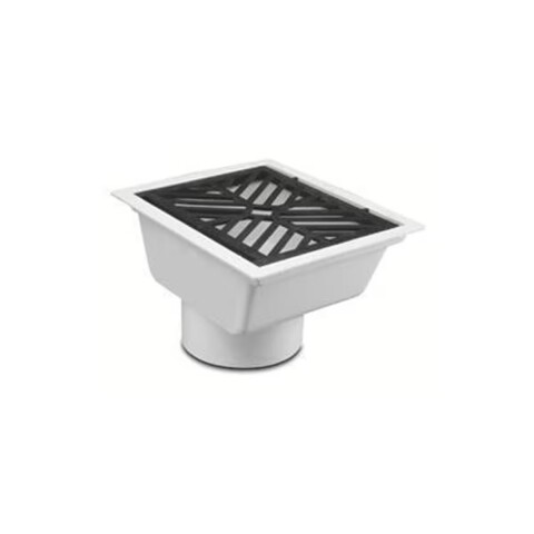 Embudo de azotea frontal c/rejilla plast. salida 110 Embudo De Azotea Frontal C/rejilla Plast. Salida 110