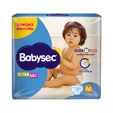 Pañales Babysec UltraSec M x136