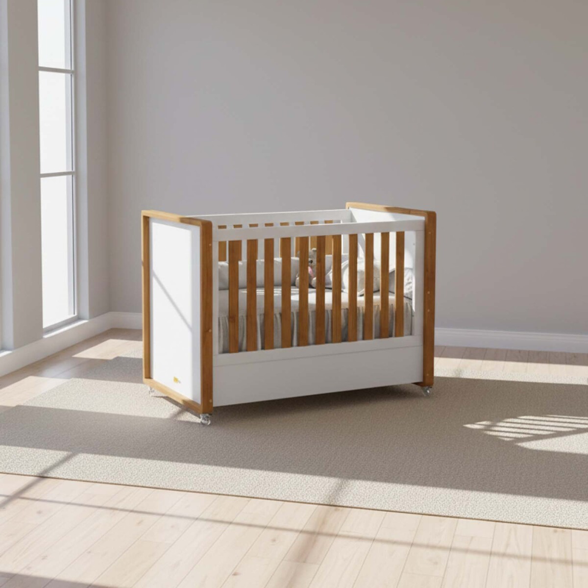 CUNA CAMA - CUNAS MDF-Y-MADERA BLANCO TUTTO 