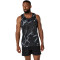 Bividi Running Road All Over Print Singlet Hombre Performance Black
