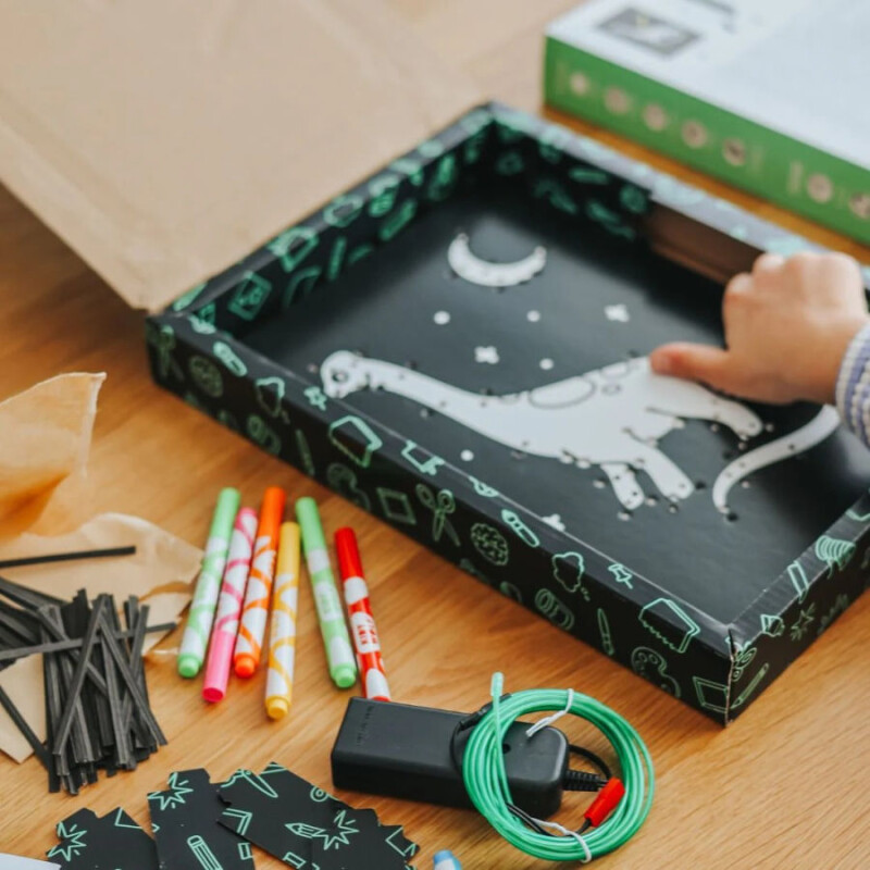 KIDYNEON Kit Creativo Y De Manualidades Iluminado Para Chicos Kidywolf - Verde
