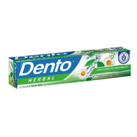 Crema Dental DENTO Herbal 90grs Unidad Crema Dental DENTO Herbal 90grs Unidad