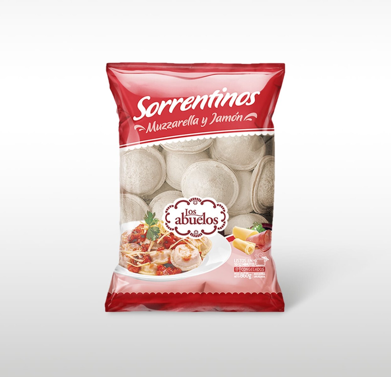 Sorrentinos de Muzzarella y Jamon Los Abuelos 24 Unidades 