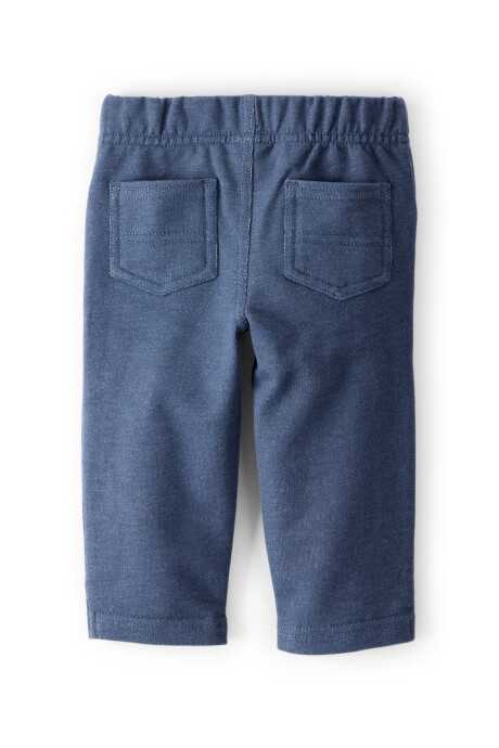 Pantalón de algodón, efecto denim Sin color