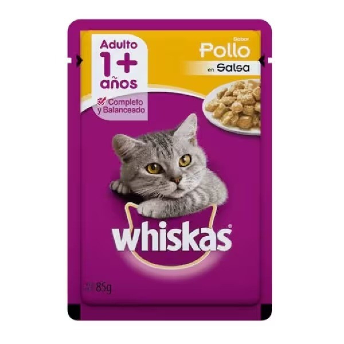 WHISKAS POLLO EN SOBRE 85 GR 