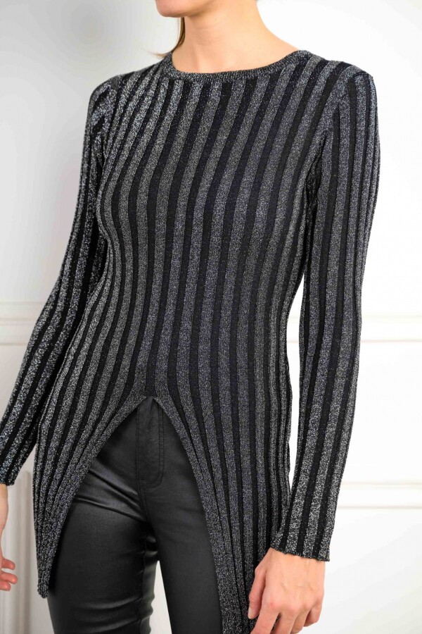 Sweater Tejido Lurex Negro