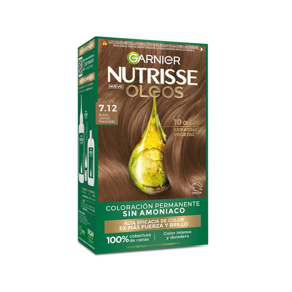 NUTRISSE TINTURA OLEO RUBIO CENIZO 7.12 única