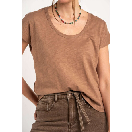 Remera Algodón Flame Mocha