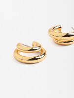 Aros Efecto Doble dorado
