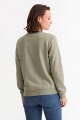Buzo deportivo clásico escote redondo - UNISEX VERDE OLIVA
