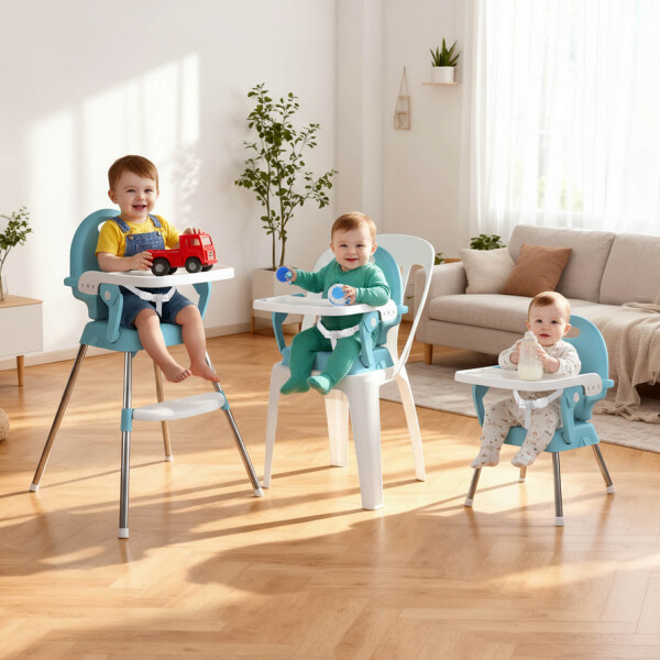 Silla De Bebe Para Comer Plegable Asiento 3 En 1 Arnes Cinturon Seguridad 3 Puntos Imback Color Azul Silla De Bebe Para Comer Plegable Asiento 3 En 1 Arnes Cinturon Seguridad 3 Puntos Imback Color Azul