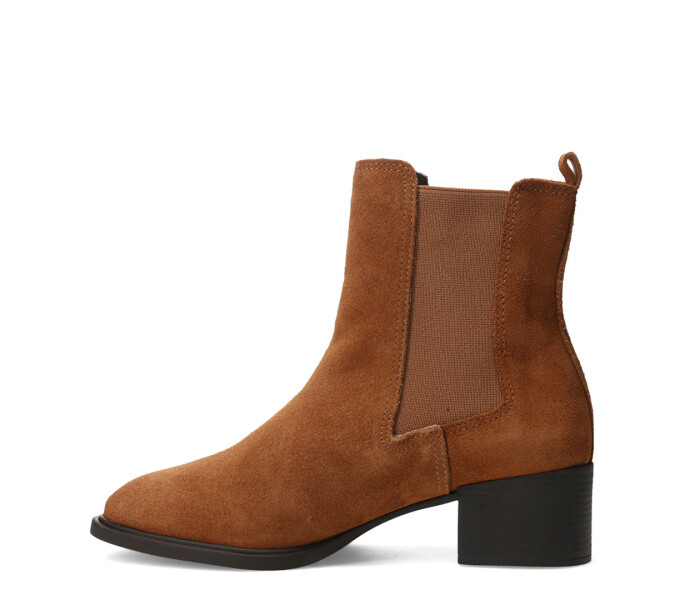 Botas de Mujer Bottero Caña Baja Con Elástico Marrón Camel