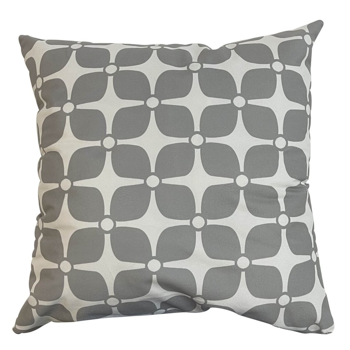 ALMOHADON ESTAMPADO 45x45CM ESTRELLA GRIS/BLANCO 