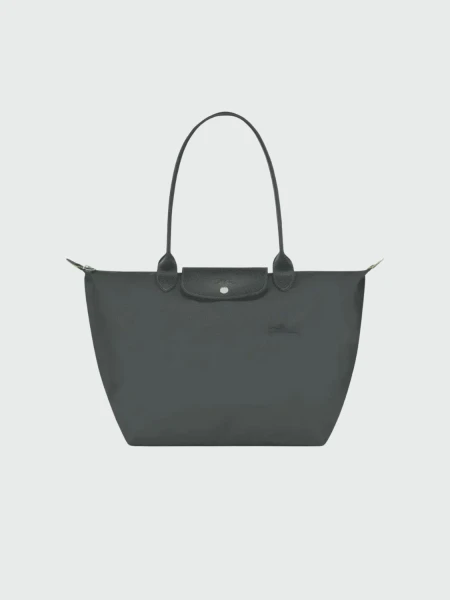 Le Pliage Green L Tote Bag Gris
