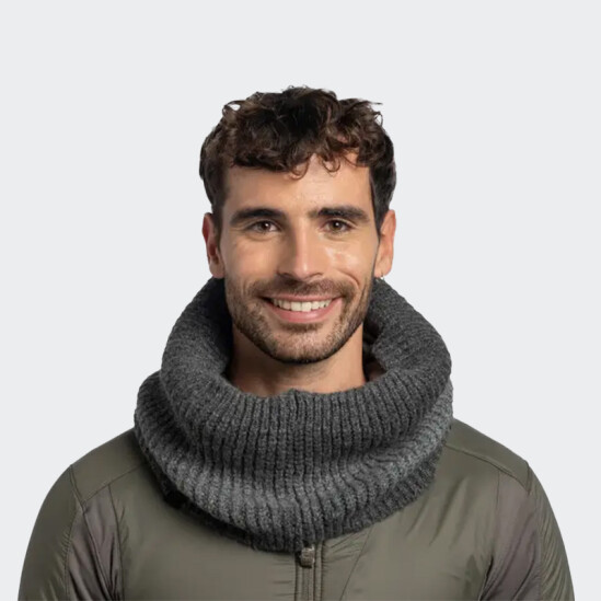 Bufanda Buff Knitted Neckwarmer Gris