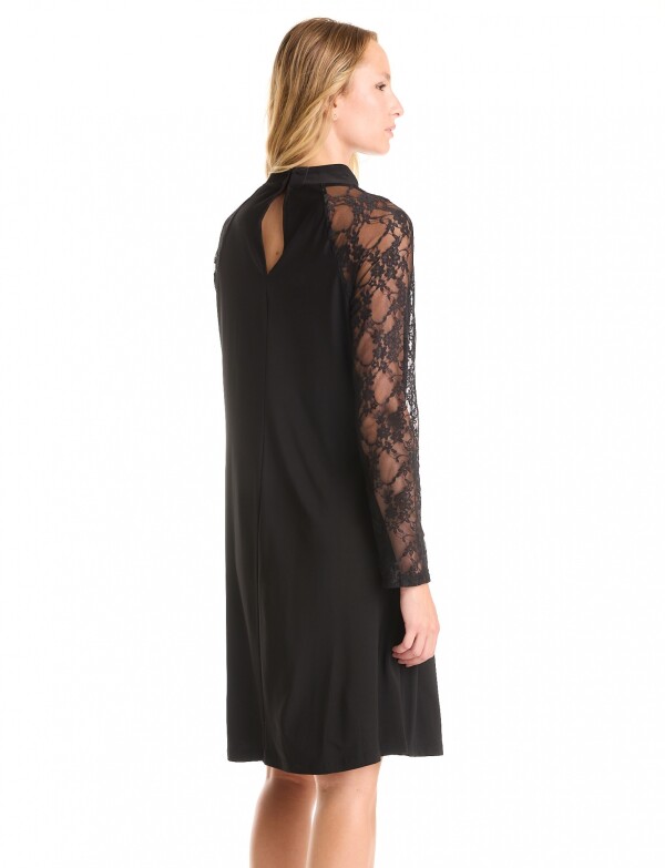 Vestido Manga Encaje NEGRO