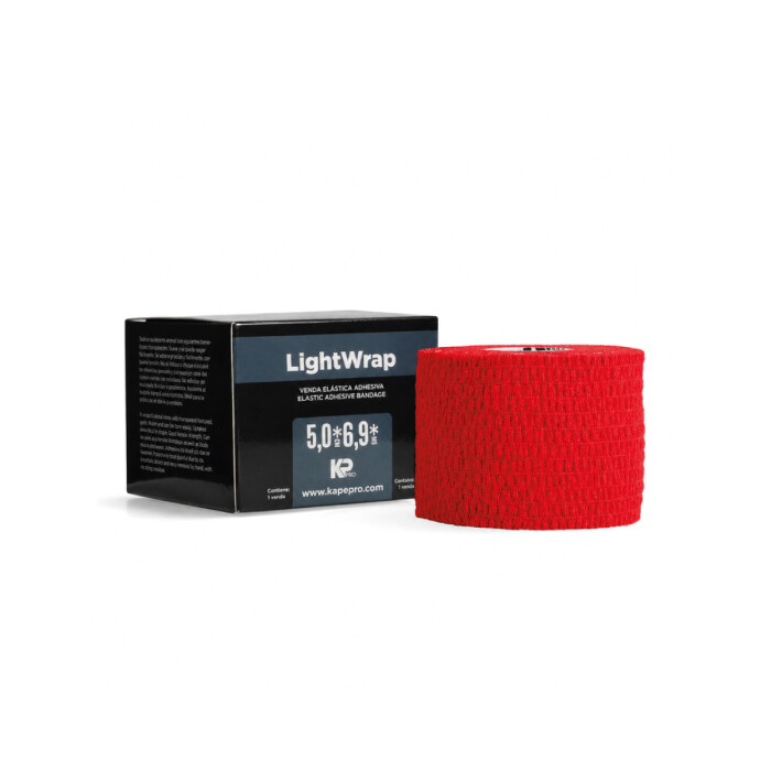LIGHTWRAP VENDA ELAST. ADH. ROJO 5X6,9 única