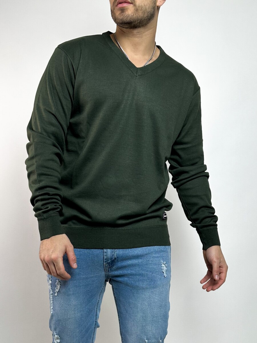Sweater tejido Amaru - Oliva 