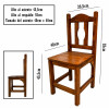 SILLA TMAX Madera Maciza Pino c/ Lustre N/A