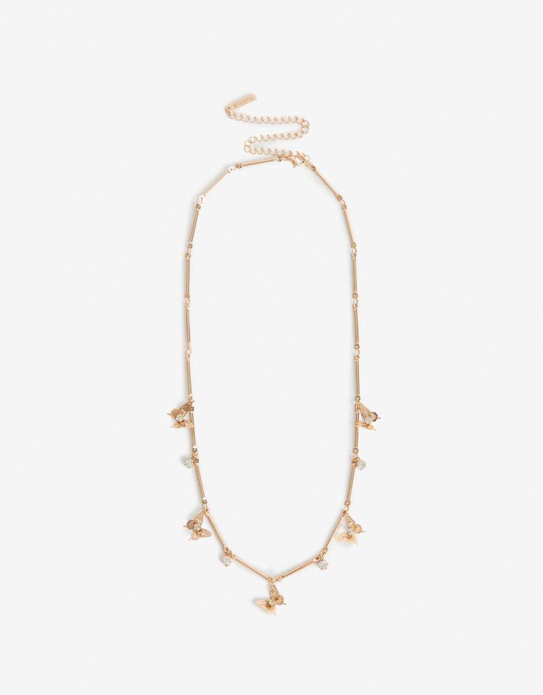 Collares Cortos Metal Collares Cortos Metal Mariposa - Dorado