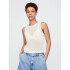 COTTON CROCHET CREW TANK NEW OFF WHITE