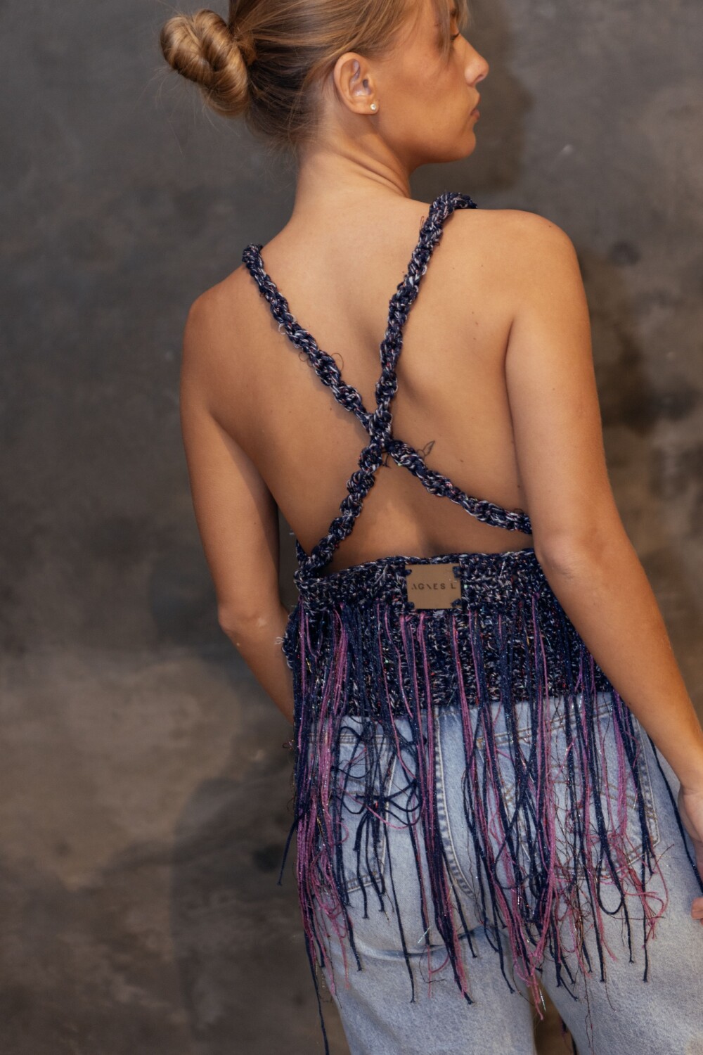 Lagoon Top Azul / Plateado