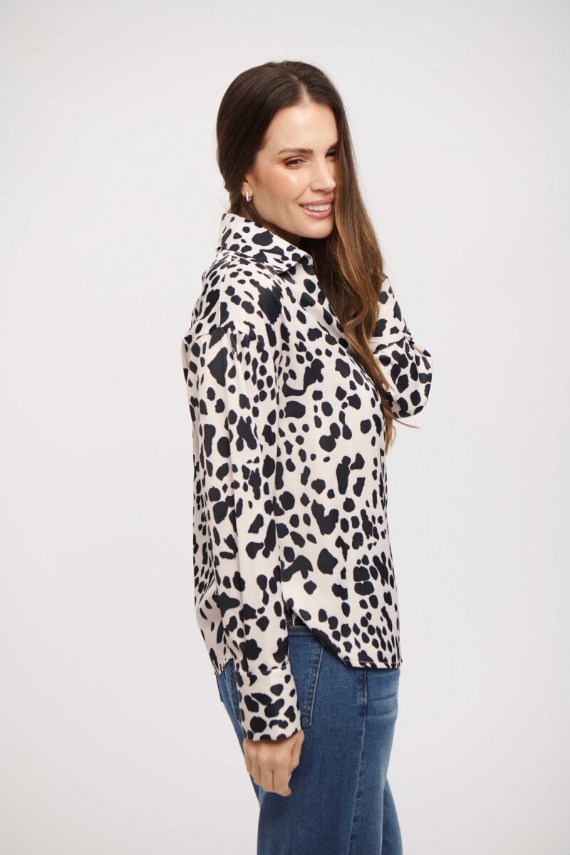 CAMISA AMPARO BLANCO Y NEGRO