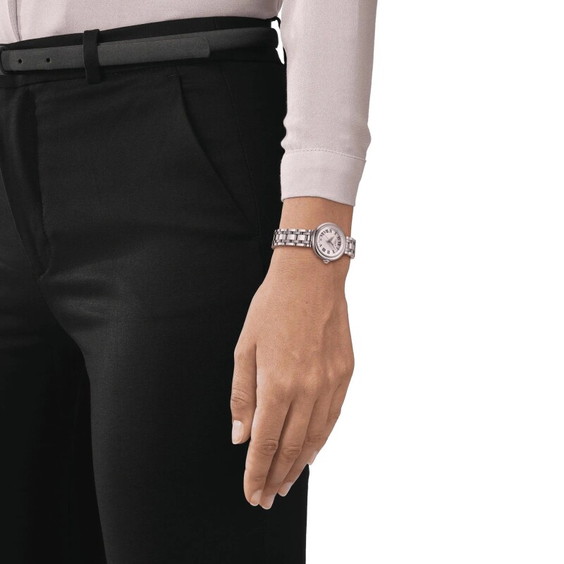 Reloj Tissot Bellissima Small para mujer T1260101101300 en acero plateado Reloj Tissot Bellissima Small Para Mujer T1260101101300 En Acero Plateado