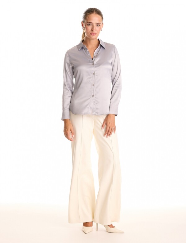 Camisa Saten GRIS